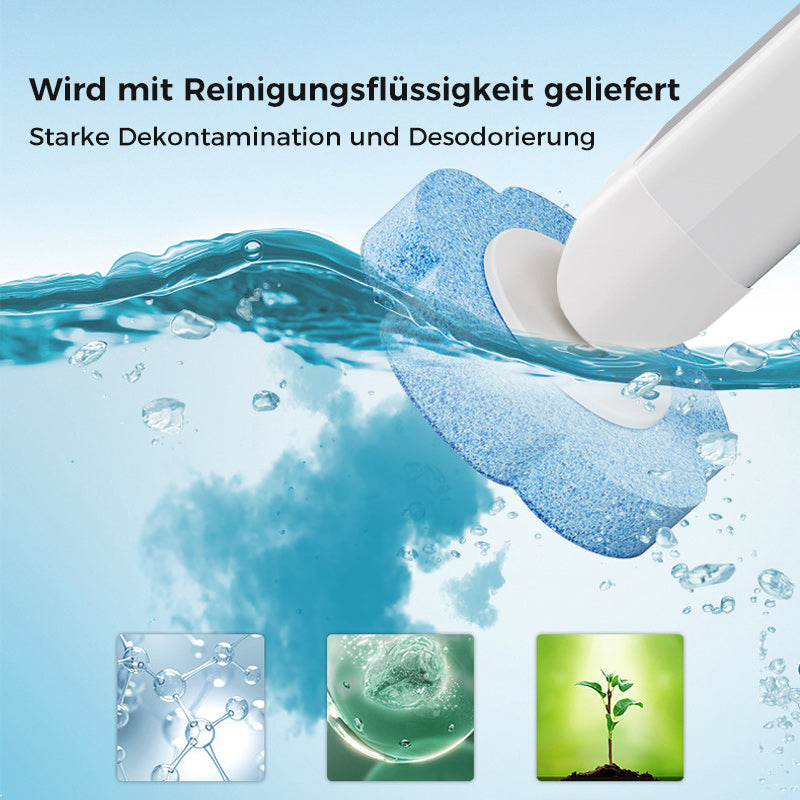 BowLift | Antibacterial Disposable Toilet Brush with Hygienic Sponge Head and Holder