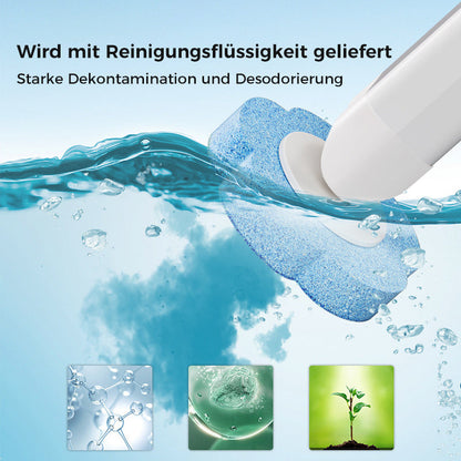 Skanto | Antibacterial Disposable Toilet Brush with Hygienic Sponge Head and Holder