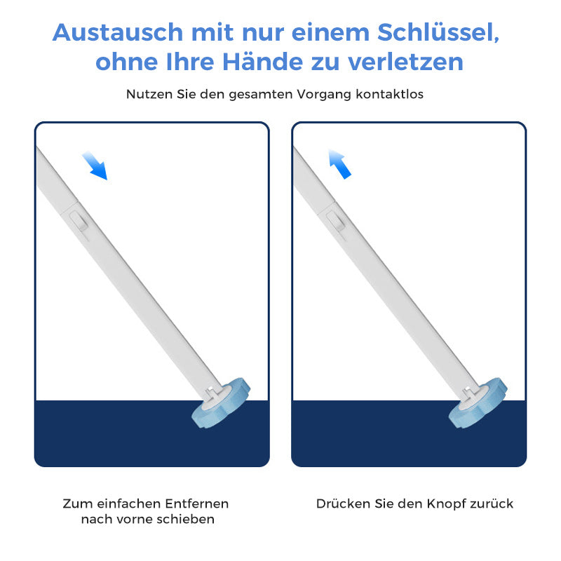 BowLift | Antibacterial Disposable Toilet Brush with Hygienic Sponge Head and Holder