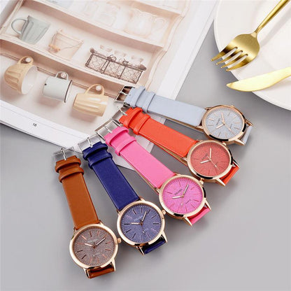 BowLift | IcoolGadgets High Quality Fashion Womens Ladies Simple Watches Geneva Faux Leather Analog Quartz Wrist Watch clock saat Gift