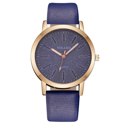 Kalsten | IcoolGadgets High Quality Fashion Womens Ladies Simple Watches Geneva Faux Leather Analog Quartz Wrist Watch clock saat Gift