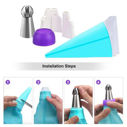 BowLift | Cake Decoration Set made of Stainless Steel – Create Flowers Like a Pro