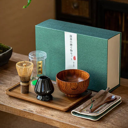 Skanto | Zenmatcha Tea Ceremony Set – Complete Matcha Gift Set with Bamboo Whisk and Bowl