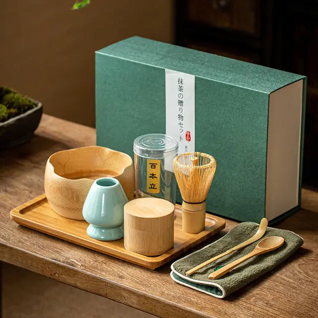 Skanto | Zenmatcha Tea Ceremony Set – Complete Matcha Gift Set with Bamboo Whisk and Bowl