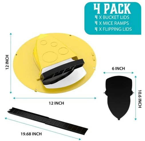 Skanto | 4-Pack Bucket Mouse Trap