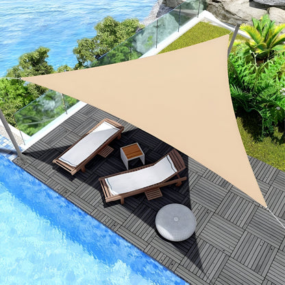 ZonVeil TriShade – Triangular Waterproof Sun Sail with UV Protection for Outdoor Use | Karnz