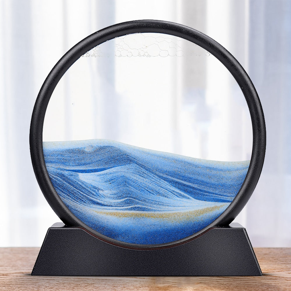 Skanto | Royaleva Moving Sand Art Sculpture - LED Calming Desk Decor