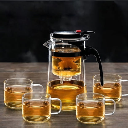 BowLift | TeaTime Heat Resistant Glass Teapot