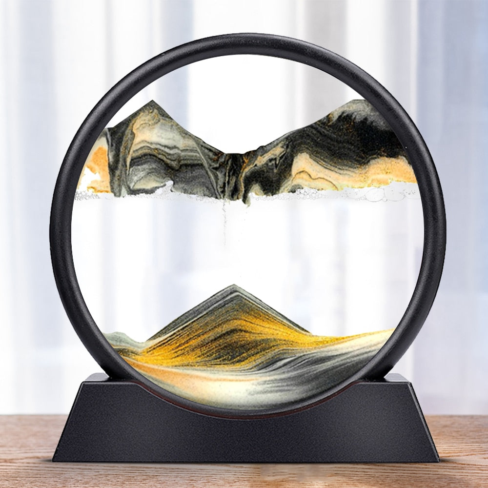 Skanto | Royaleva Moving Sand Art Sculpture - LED Calming Desk Decor