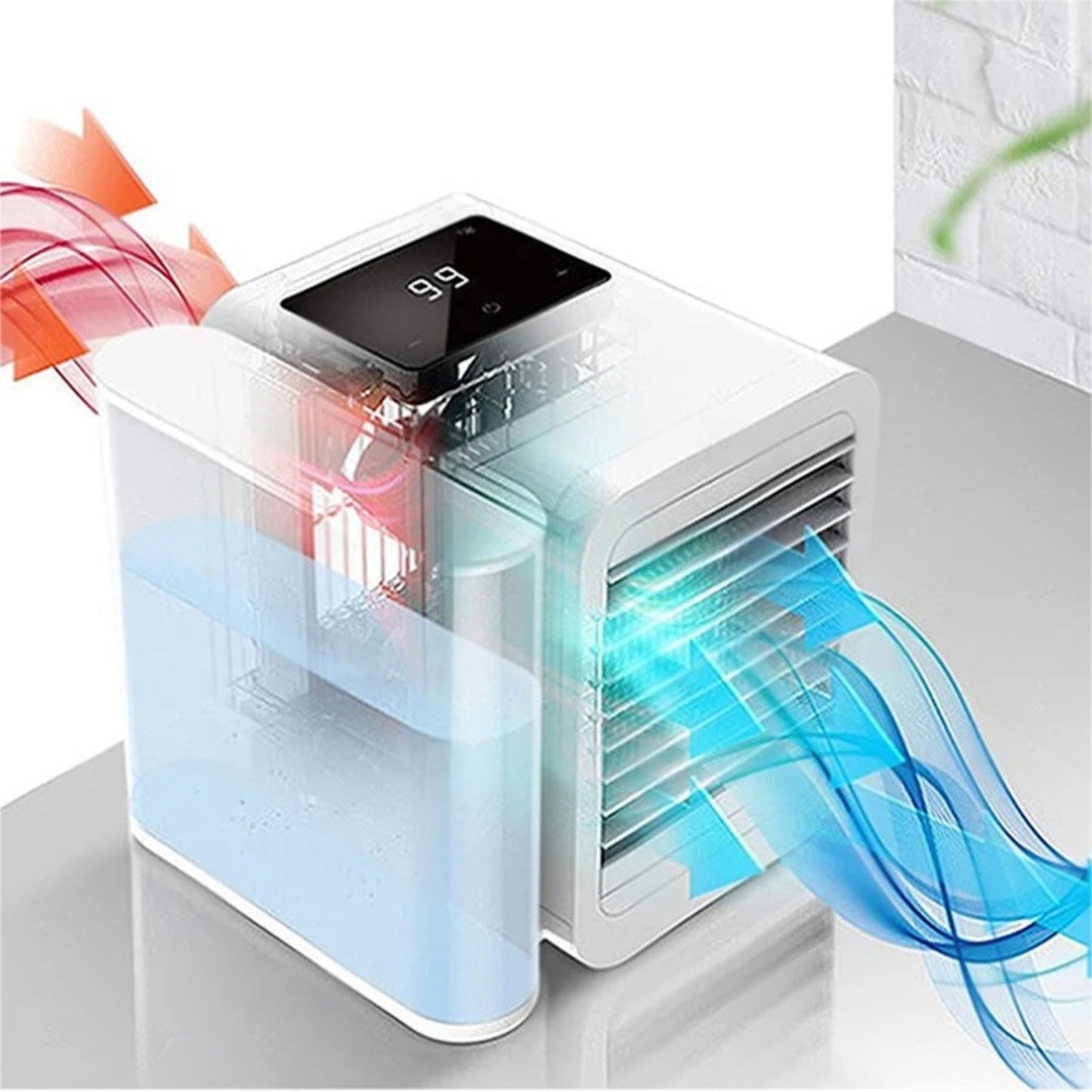 BowLift | MicroCool Mini Air Conditioner Portable Evaporative Swamp Cooler with 1000ml Water Tank