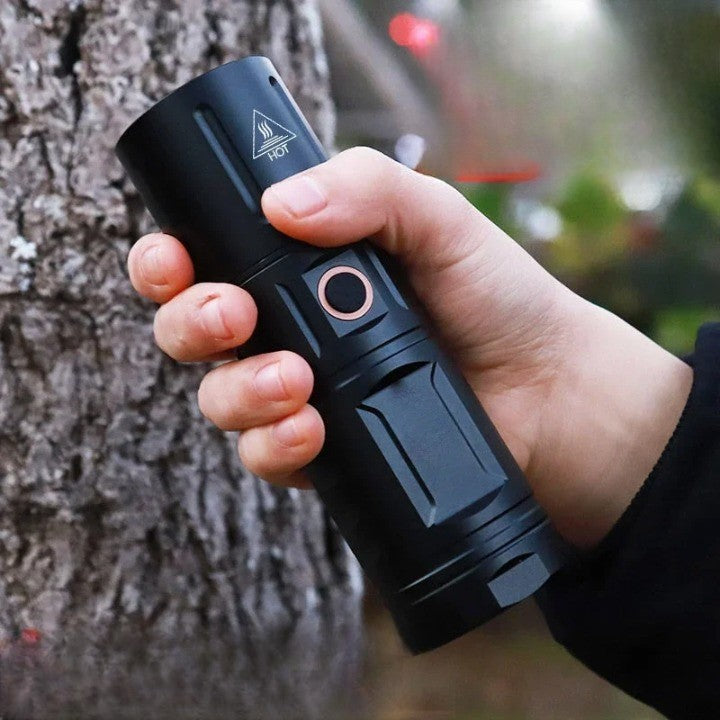 Ultra Bright Night Beam Rechargeable Flashlight | Bowlift
