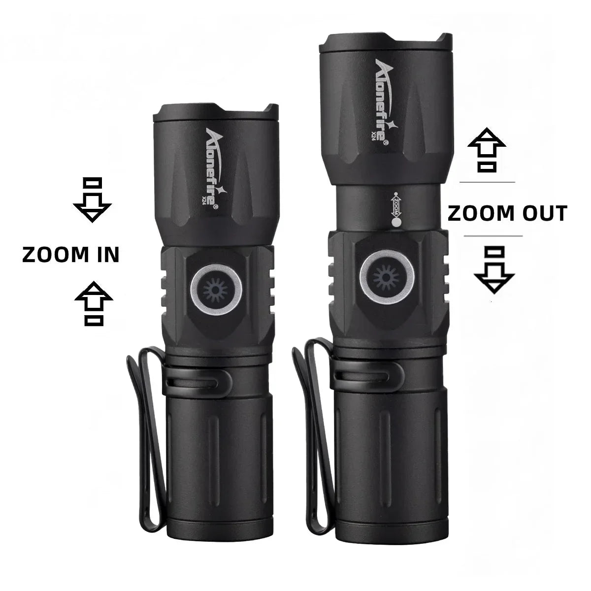 BowLift | Ultra Bright USB Telescopic Zoom Flashlight
