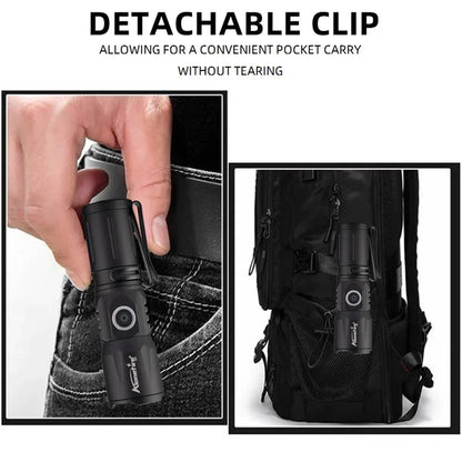 BowLift | Ultra Bright USB Telescopic Zoom Flashlight