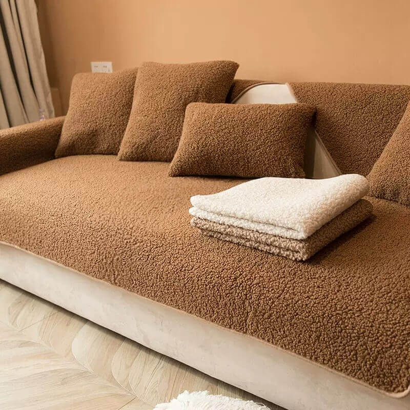 Ultrasoft Teddy-Fleece Warm Non-slip Sofa Cover 90x160 cm | Karnz