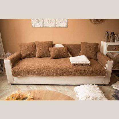 Ultrasoft Teddy-Fleece Warm Non-slip Sofa Cover 90x160 cm | Karnz