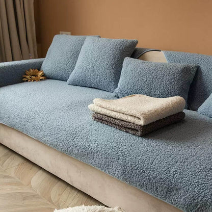 Ultrasoft Teddy-Fleece Warm Non-slip Sofa Cover 90x160 cm | Karnz