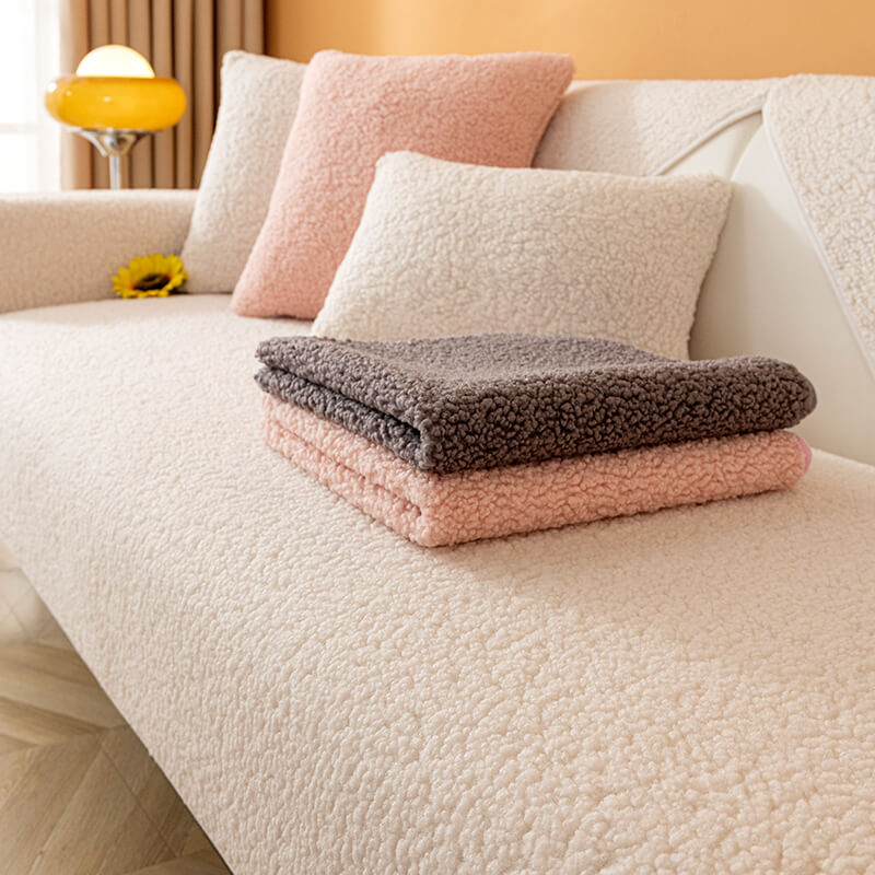 Ultrasoft Teddy-Fleece Warm Non-slip Sofa Cover 90x160 cm | Karnz