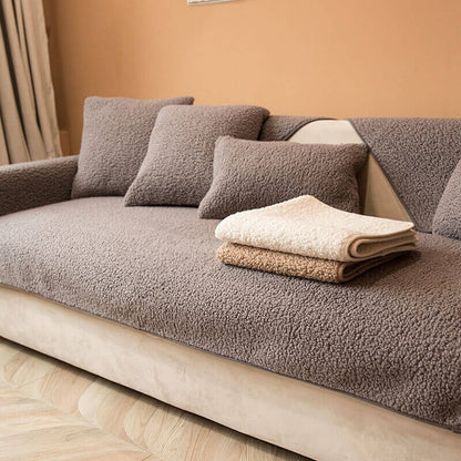 Ultrasoft Teddy-Fleece Warm Non-slip Sofa Cover 90x160 cm | Karnz