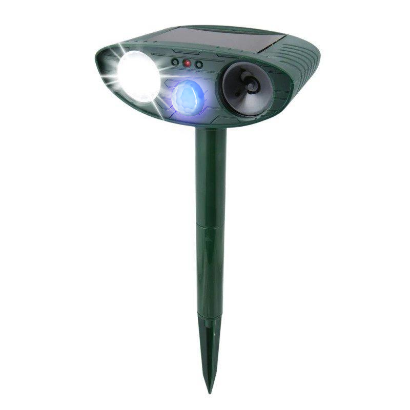 BowLift | Solar Powered Ultrasonic Rabbit Repeller with Flashing Light – Effective Pest Control for Gardens and Yards