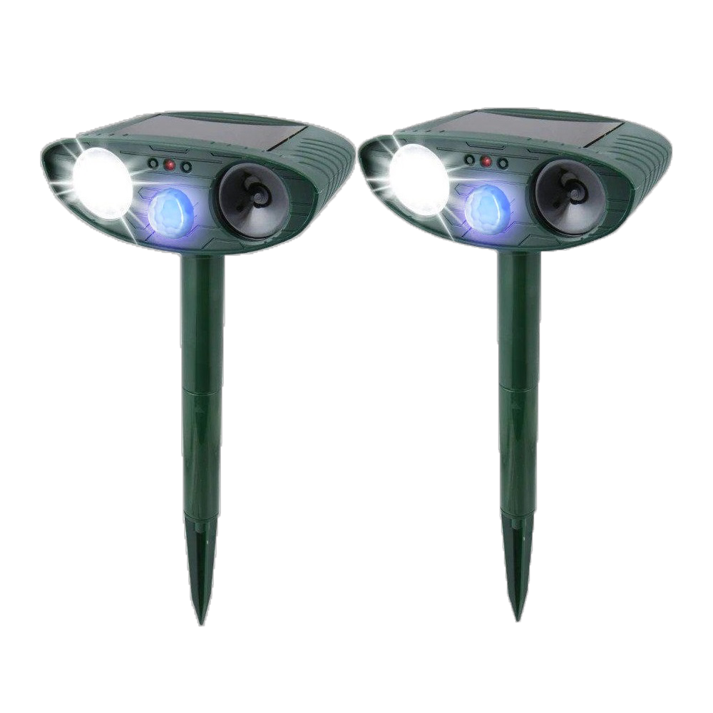 BowLift | Solar Powered Ultrasonic Rabbit Repeller with Flashing Light – Effective Pest Control for Gardens and Yards