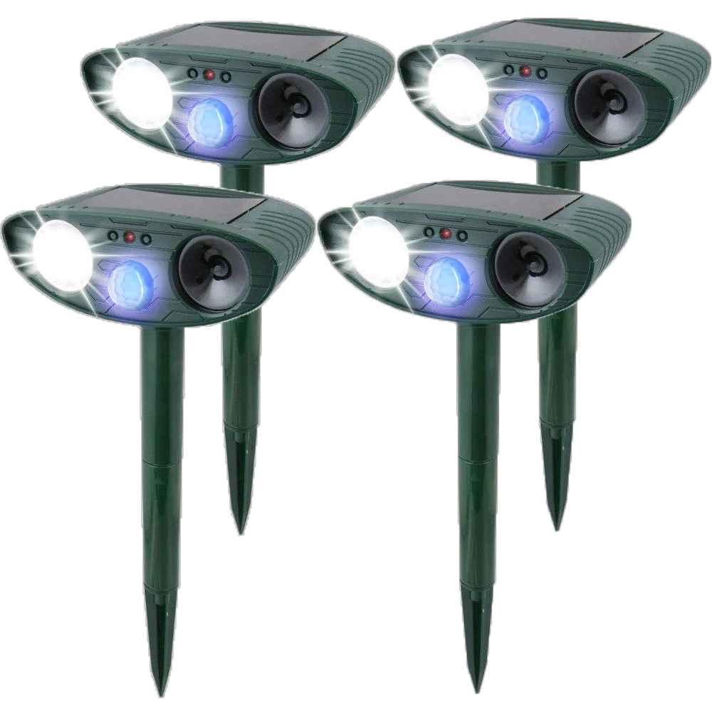 BowLift | Solar Powered Ultrasonic Rabbit Repeller with Flashing Light – Effective Pest Control for Gardens and Yards
