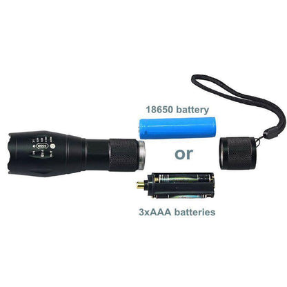 Skanto | IcoolGadget Ultraviolet 365nM 395nM 4W Power LED Aluminum Zoom UV Flashlight Lamp Black Light Torch