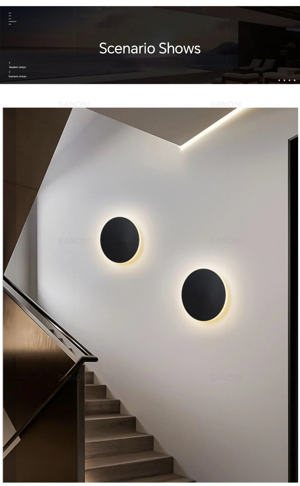 Skanto | Modern Round LED Wall Lamp for Stylish Ambient Lighting