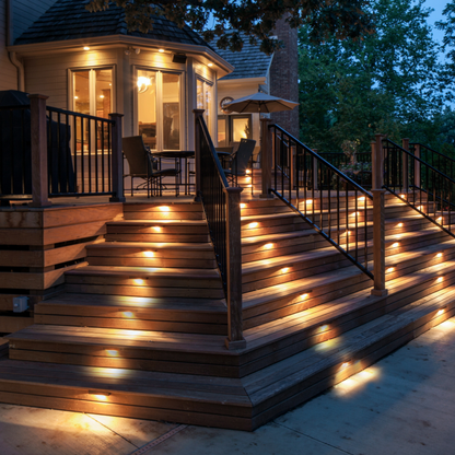 Skanto | Solar Step Light - Waterproof LED Outdoor Lighting for Paths, Decks, and Stairs - Solar Powered Garden Light