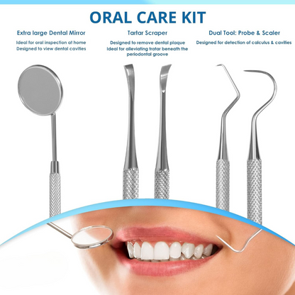 BowLift | Dental Tools | Stainless Steel Tartar Remover Set for Home