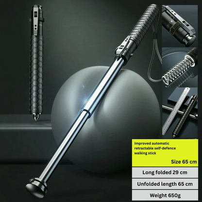 Skanto | Automatic Hiking Pole Safety Walking Stick with LED Light