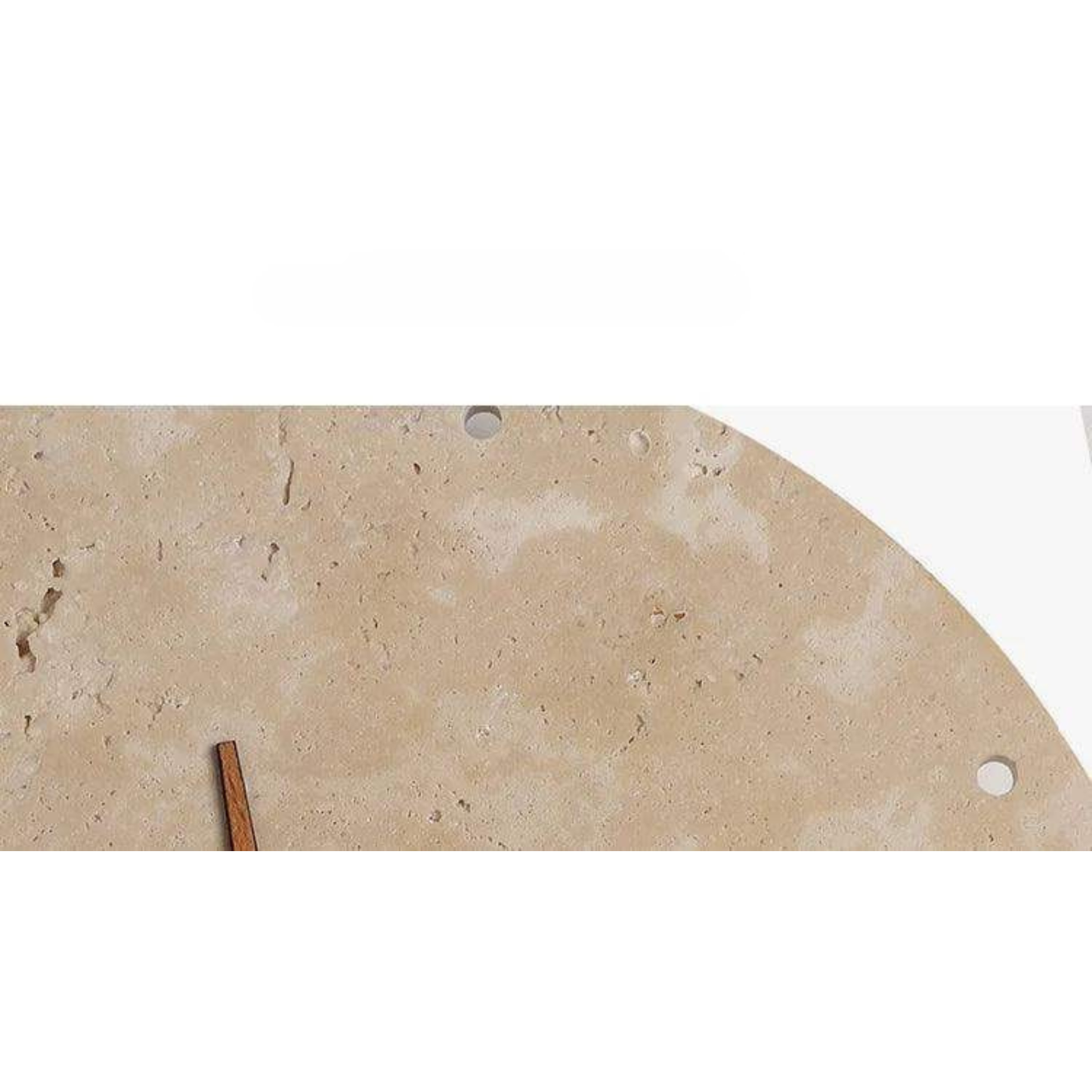 Travertine Wall Clock with LED Light – Minimalistic & Decorative | High-Quality Natural Stone Clock | Bowlift