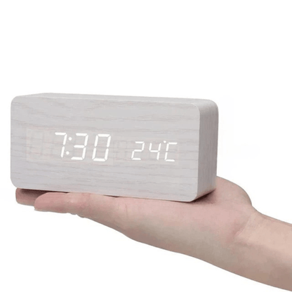 Voice-controlled LED Wood Clock | Karnz