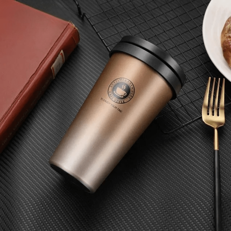 Skanto | Insulated Stainless Steel Travel Mug | 500 ml Leak-Proof and Double-Walled