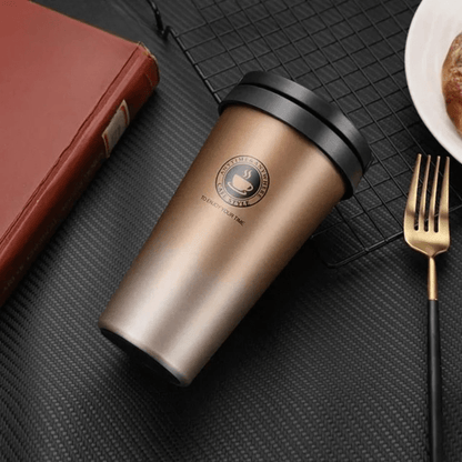 Skanto | Insulated Stainless Steel Travel Mug | 500 ml Leak-Proof and Double-Walled