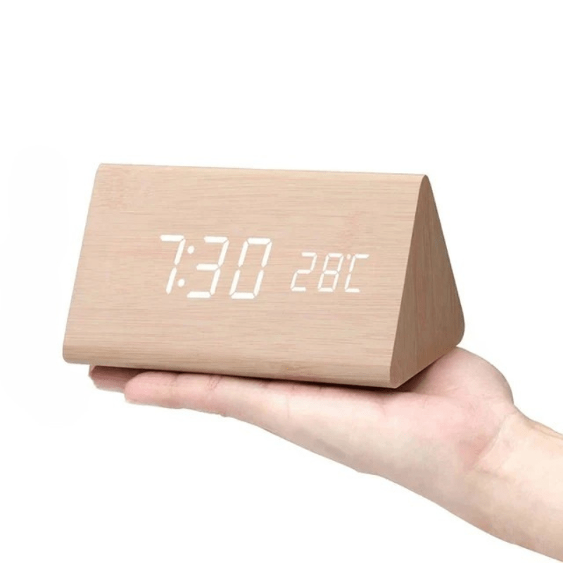 Voice-controlled LED Wood Clock | Karnz