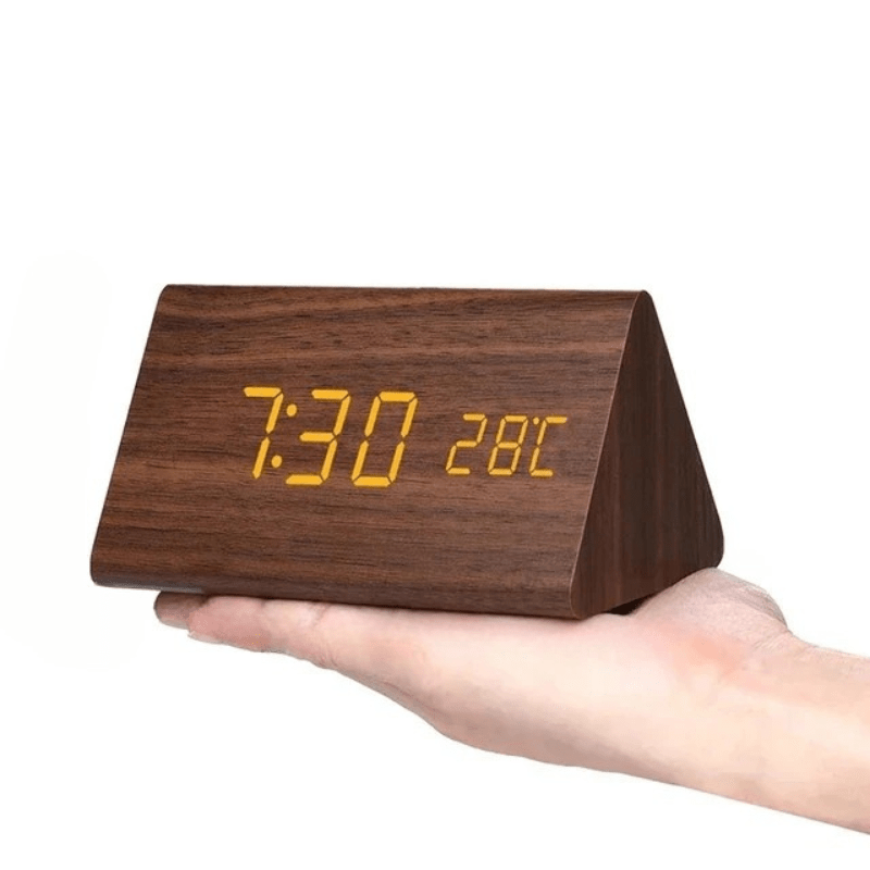 Voice-controlled LED Wood Clock | Karnz