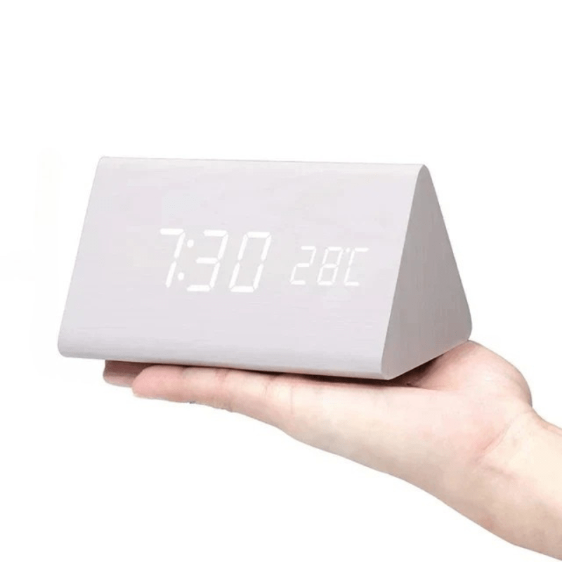 Voice-controlled LED Wood Clock | Karnz