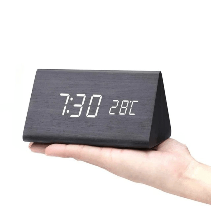 Voice-controlled LED Wood Clock | Karnz