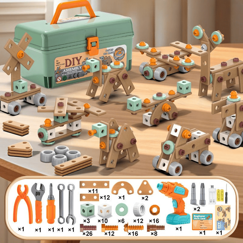 Skanto | 100-Piece Tool Set for Creative Kids Ages 3+