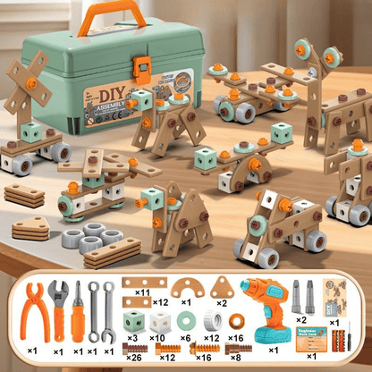 Skanto | 100-Piece Tool Set for Creative Kids Ages 3+