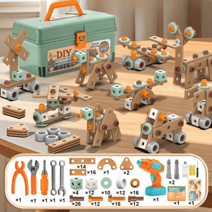 Skanto | 100-Piece Tool Set for Creative Kids Ages 3+