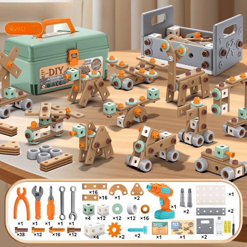 Skanto | 100-Piece Tool Set for Creative Kids Ages 3+