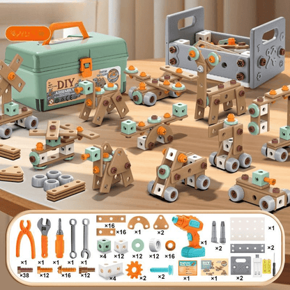 Skanto | 100-Piece Tool Set for Creative Kids Ages 3+