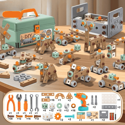 Skanto | 100-Piece Tool Set for Creative Kids Ages 3+