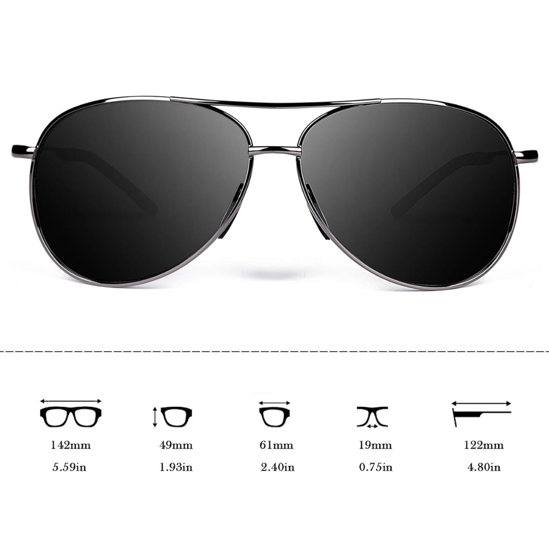 Premium polarized Aviator sunglasses - Joey | Karnz