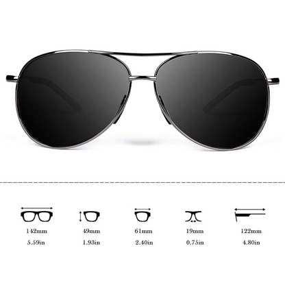 Premium polarized Aviator sunglasses - Joey | Karnz