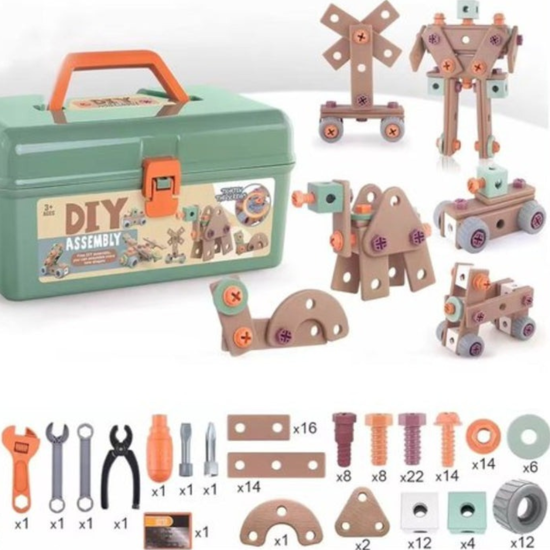 Skanto | TinyHands – Kids' Tool Set for Role-Play and Learning | Safe Toy Tools for Toddlers and Preschoolers