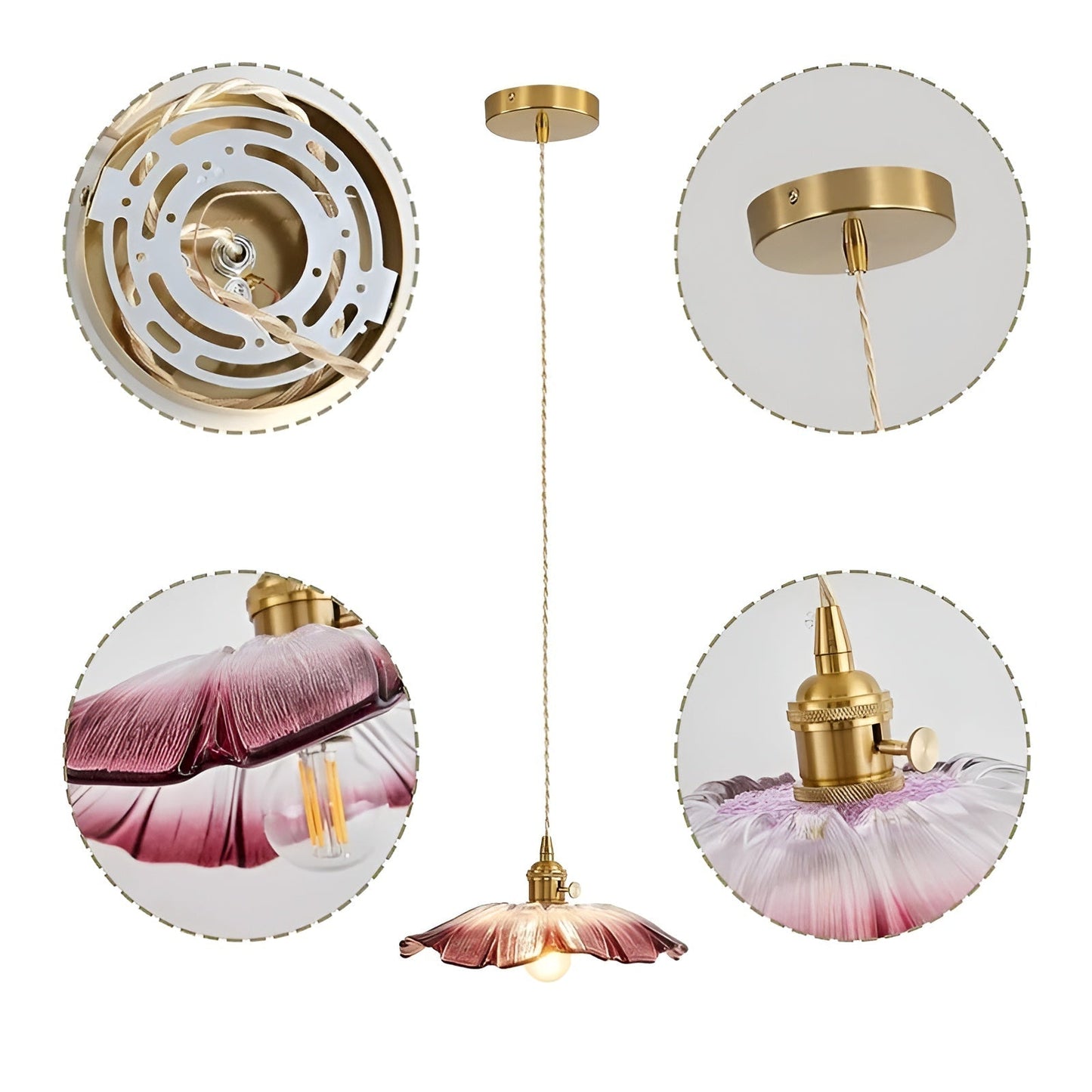 Pendant Lamp with Floral Motif – Warm Light & Stylish Design | For Your Home | Karnz