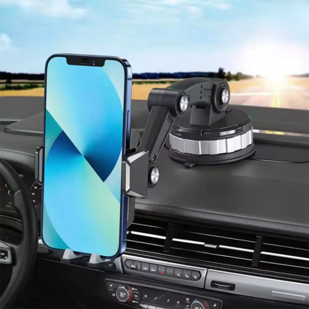 BowLift | FlexMount Phone Holder Car | Strong Suction Cup | 360° Rotatable | One-Hand Operation