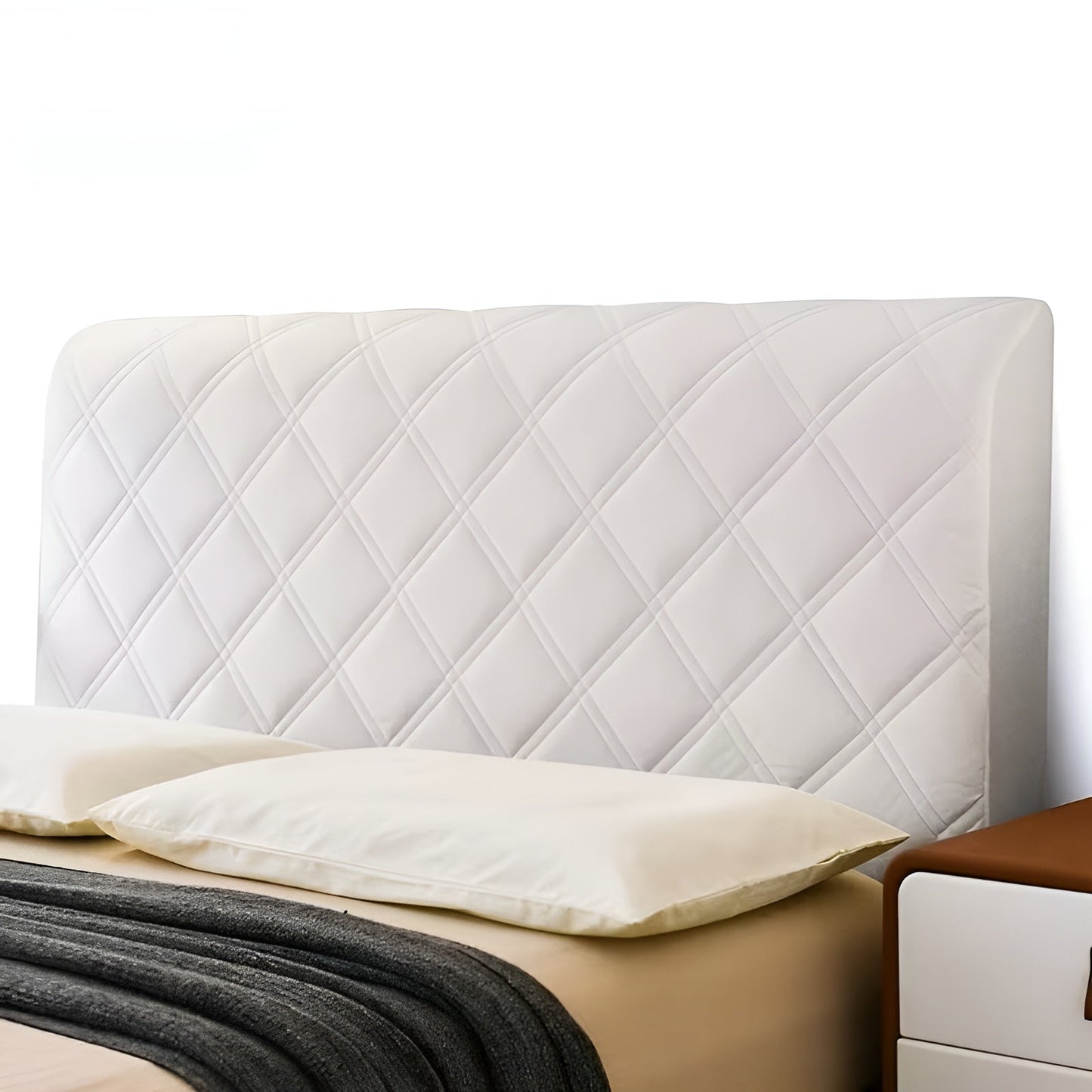 Headboard Cover Quilted – Premium Padding for More Comfort | Decorative & Protective | Bowlift